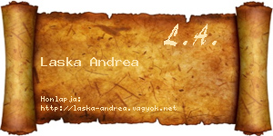 Laska Andrea névjegykártya